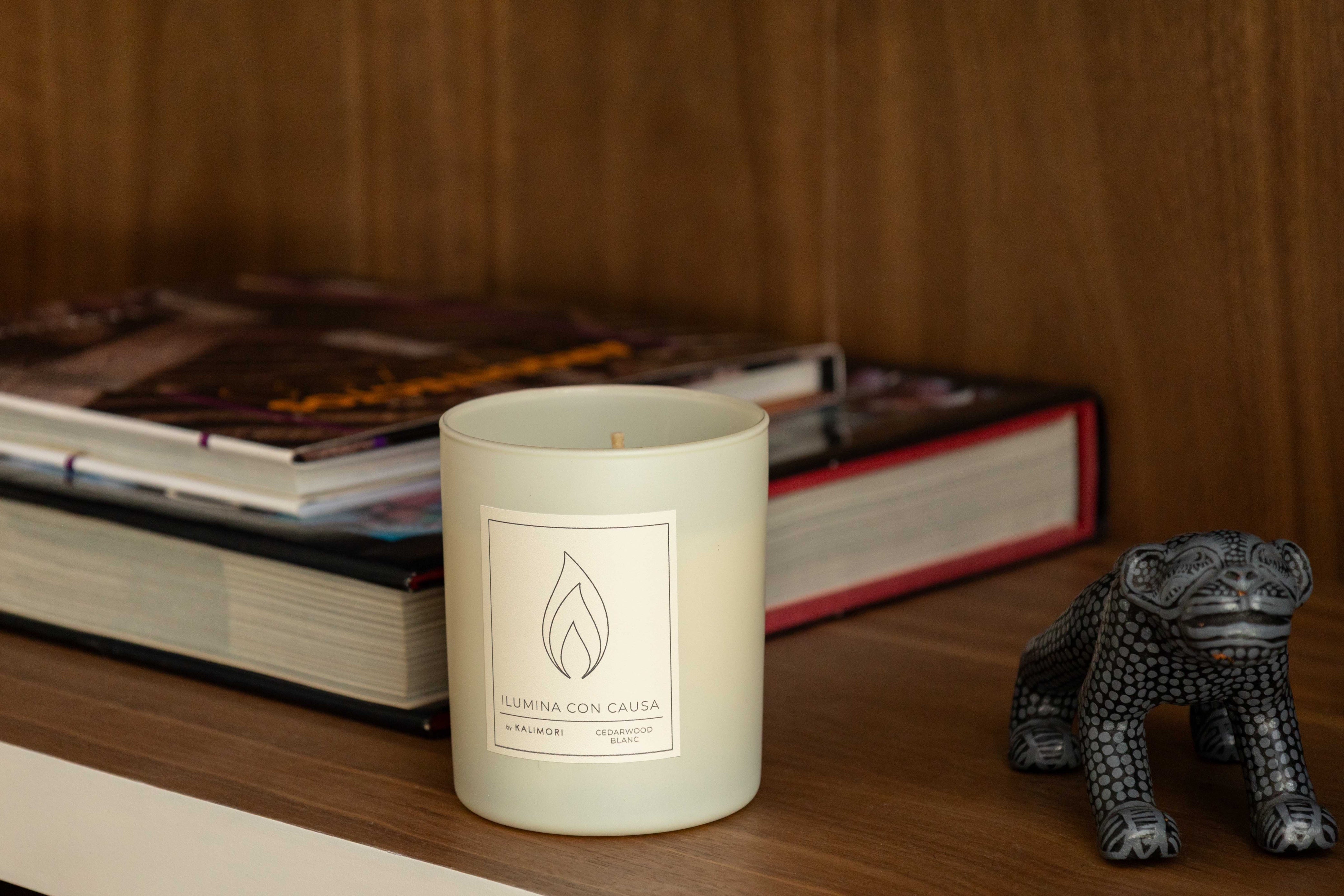 Vela Individual Cedarwood Blanc