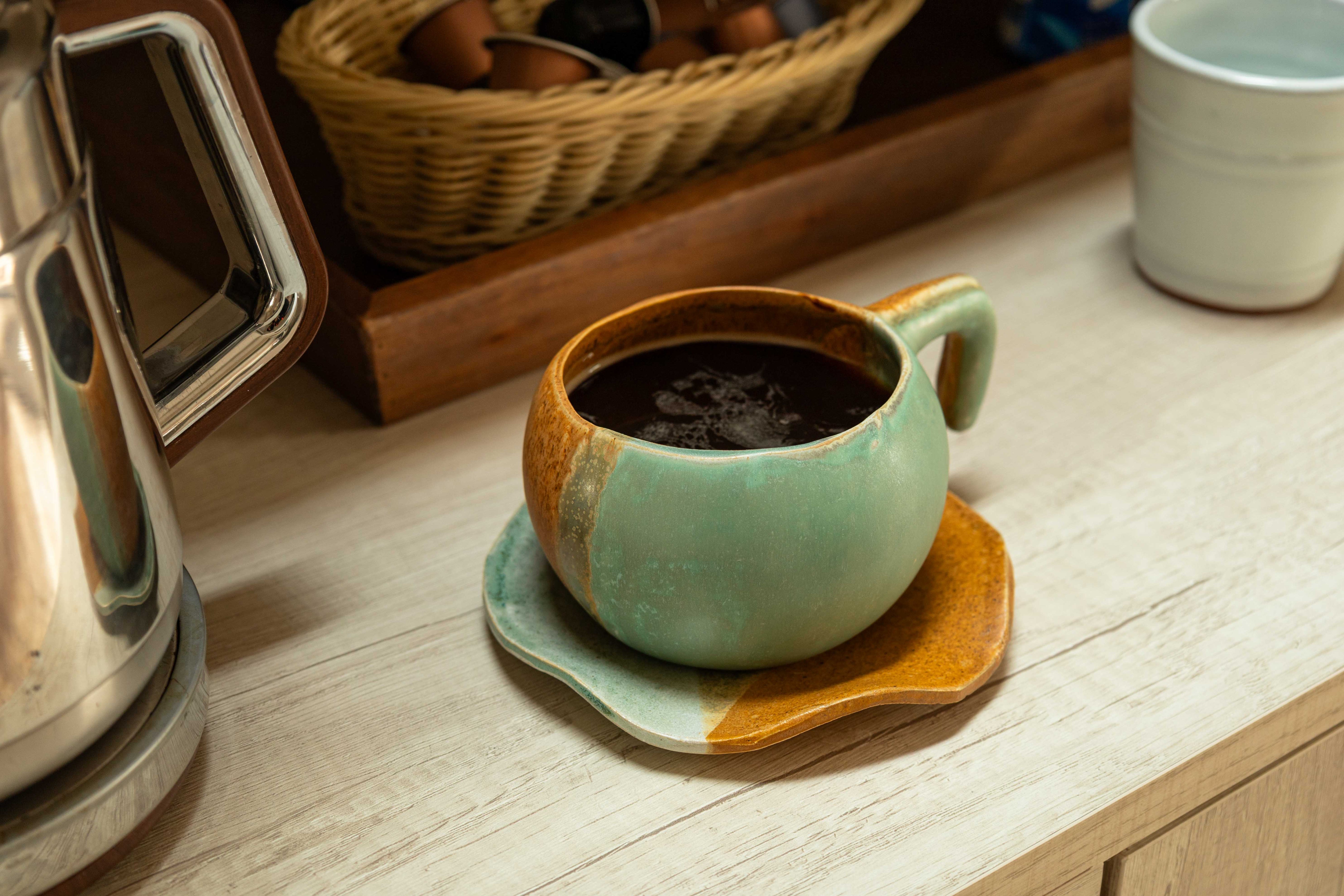 Juego Terno de Café y Plato (4 Juegos)