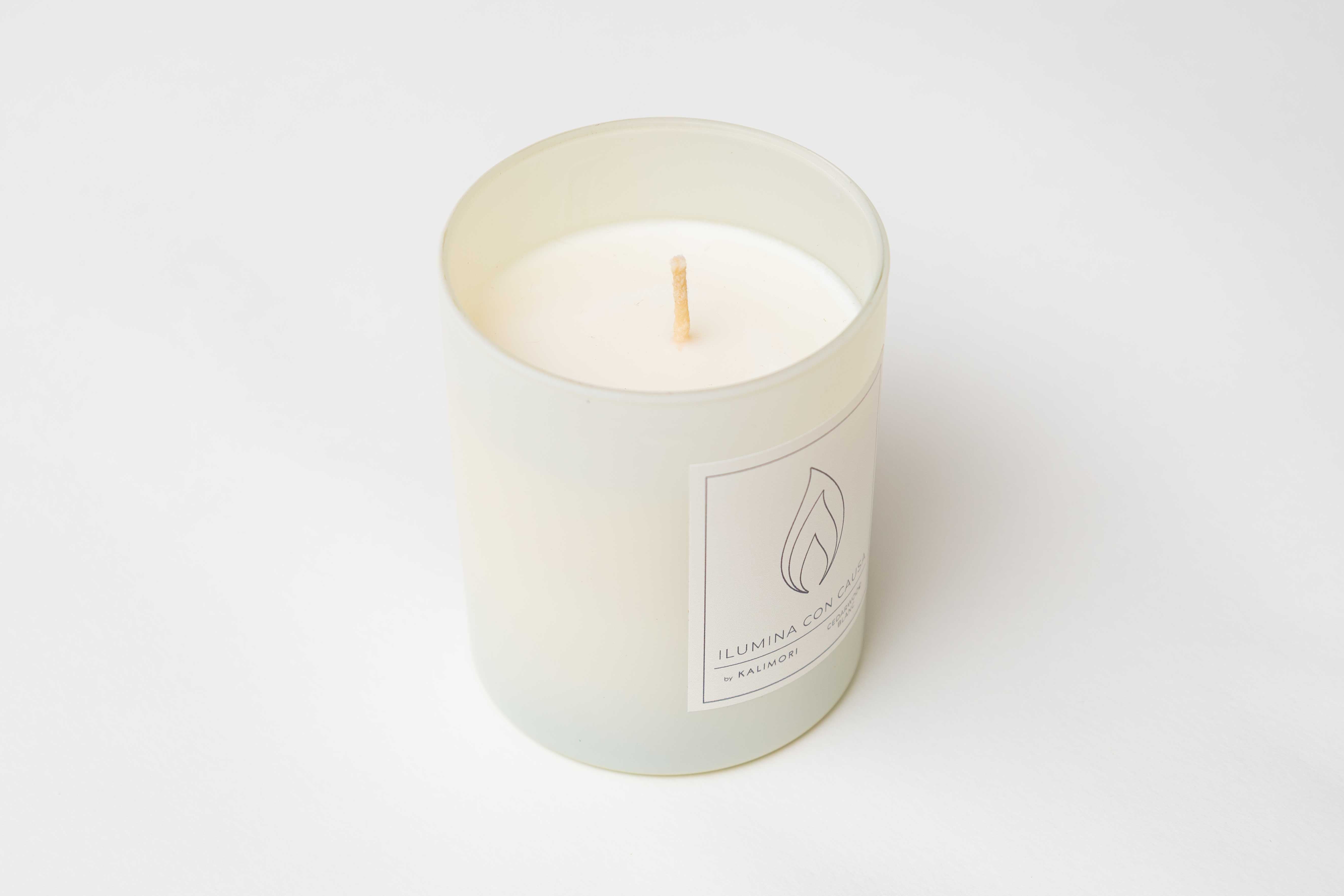 Vela Individual Cedarwood Blanc