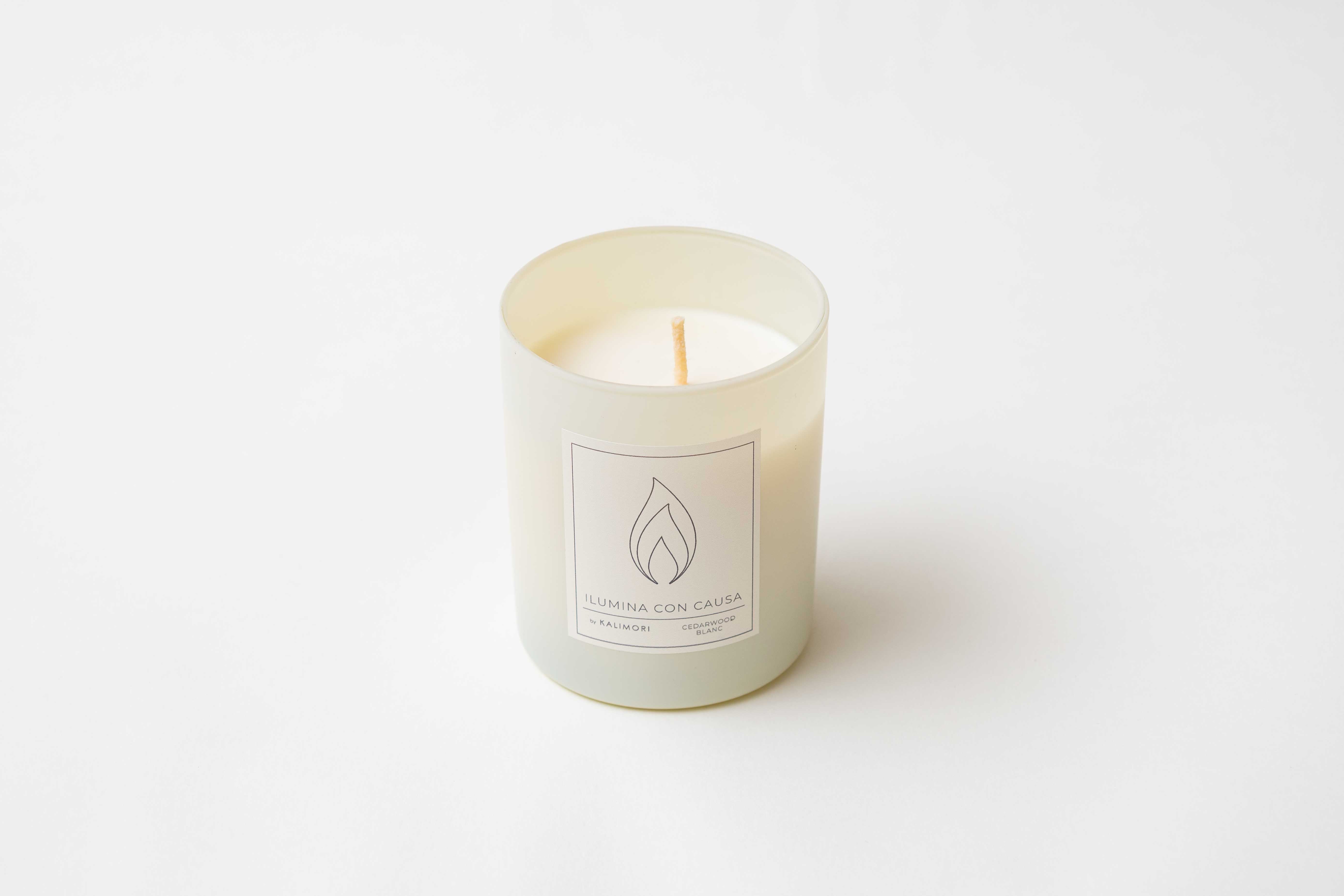 Vela Individual Cedarwood Blanc