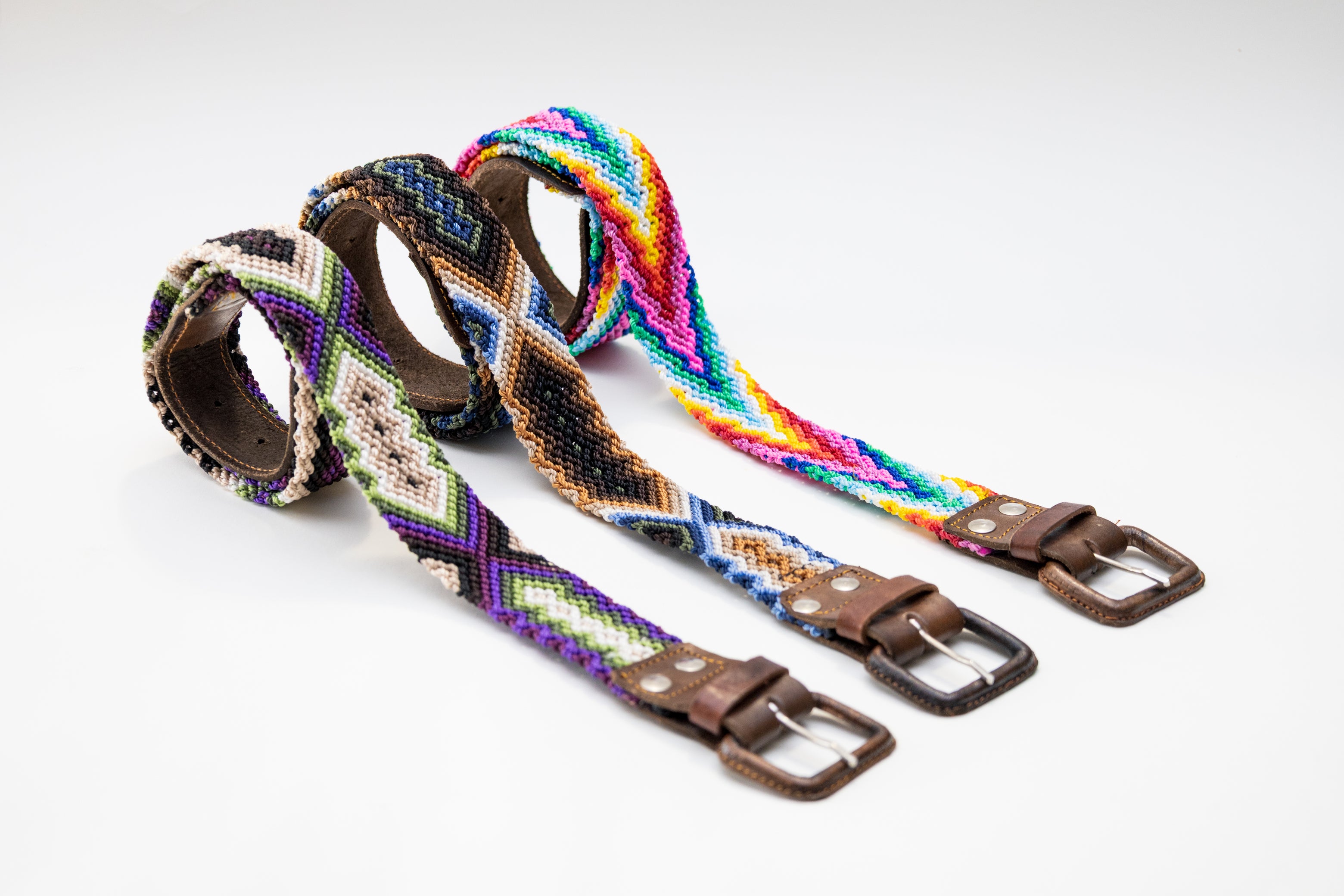 Cinturón Tejido de Colores